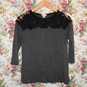 Long Sleeve Lace Top